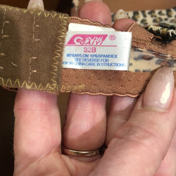 NWT Victoria secret miracle bra padded push up leopard pattern 32B - Picture 5 of 6